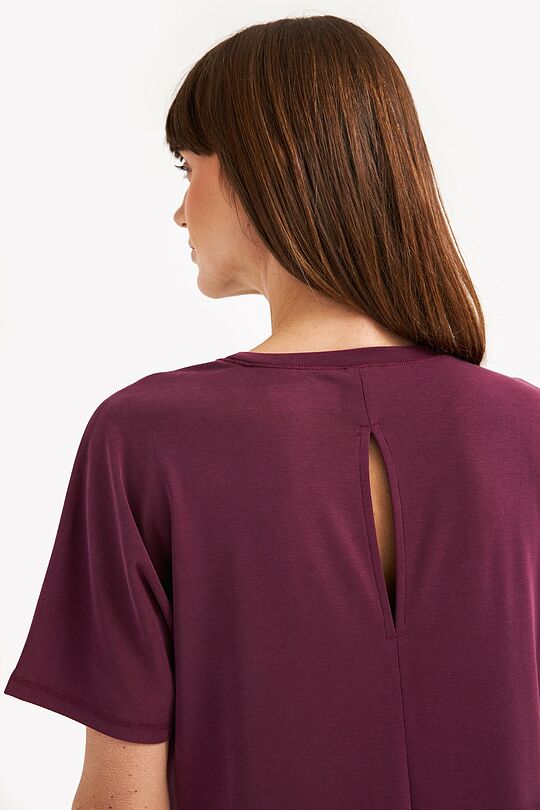 Long jersey dress 3 | burgundy | Audimas
