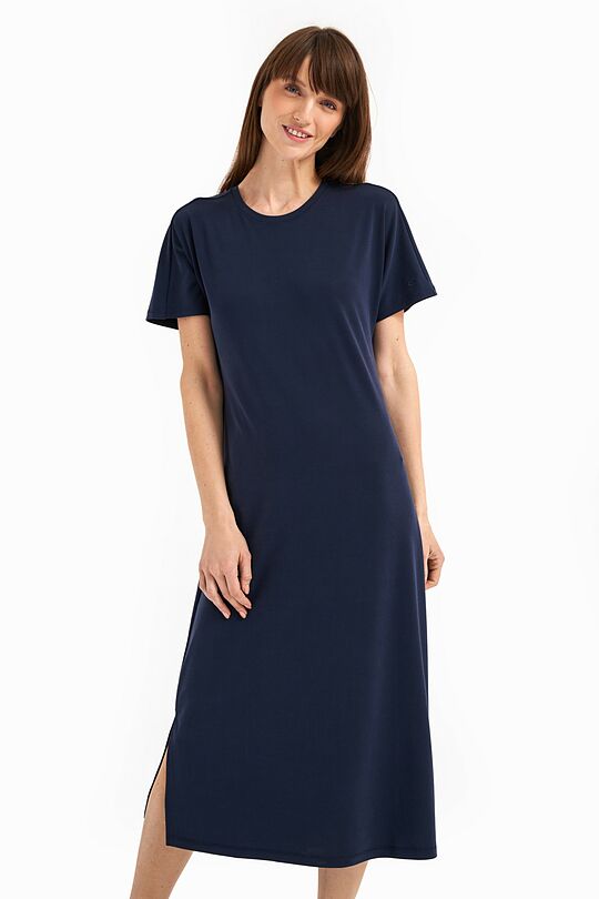 Long jersey dress 3 | BLUE | Audimas