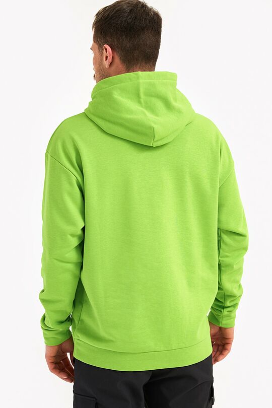 Oversized-fit hoodie in organic cotton 3 | GREEN | Audimas