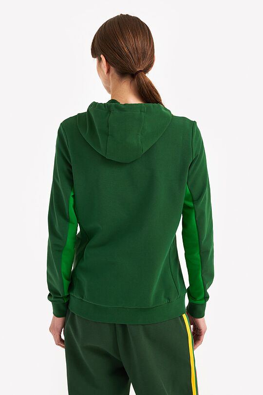 Organic cotton full-zip hoodie 2 | GREEN | Audimas