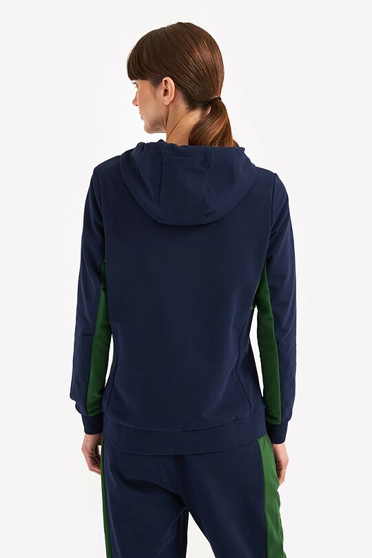 Organic cotton full-zip hoodie 2 | BLUE | Audimas