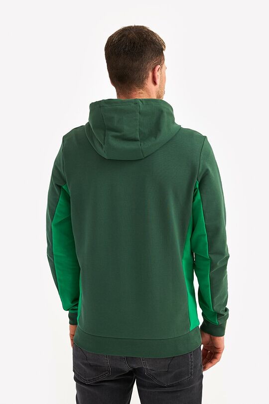 Organic cotton full-zip hoodie 2 | GREEN | Audimas