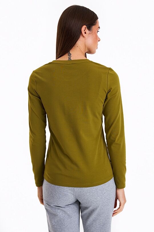 Organic cotton long sleeve top 2 | GREEN | Audimas