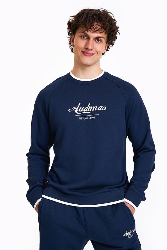 Retro style sweatshirt 1 | BLUE | Audimas