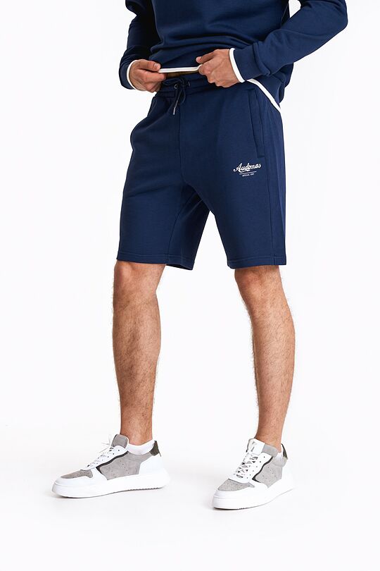Retro style sweatshorts 3 | BLUE | Audimas