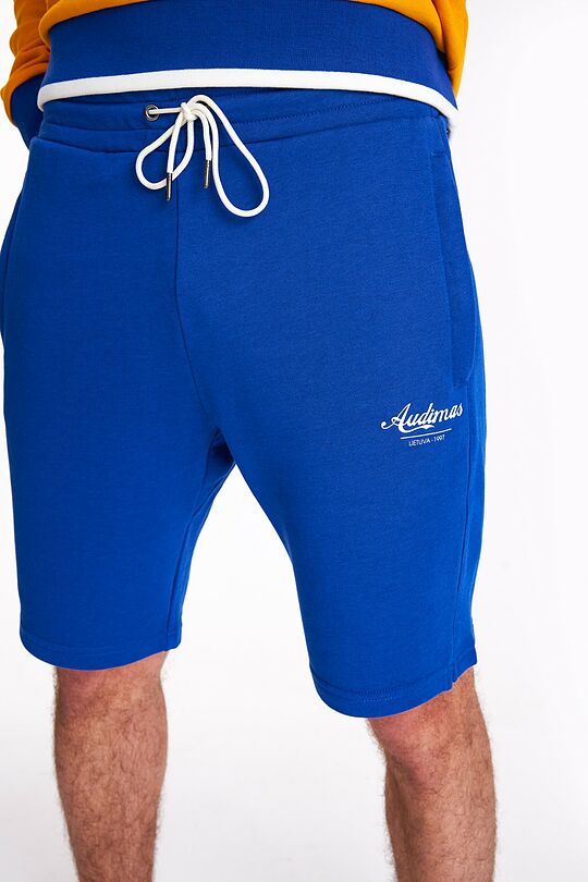 Retro style sweatshorts 3 | BLUE | Audimas