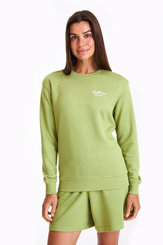 Retro style sweatshirt 1 | GREEN | Audimas