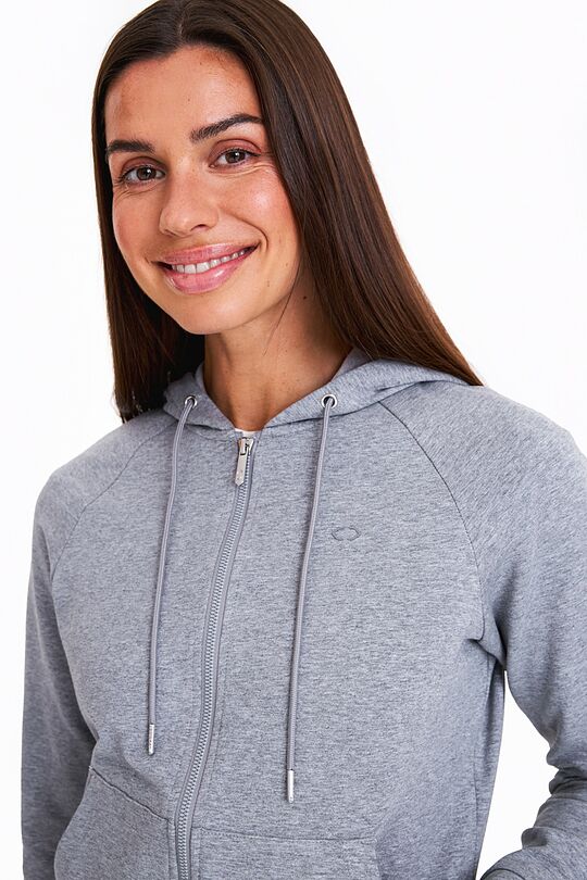 Organic cotton full-zip hoodie 3 | GREY/MELANGE | Audimas