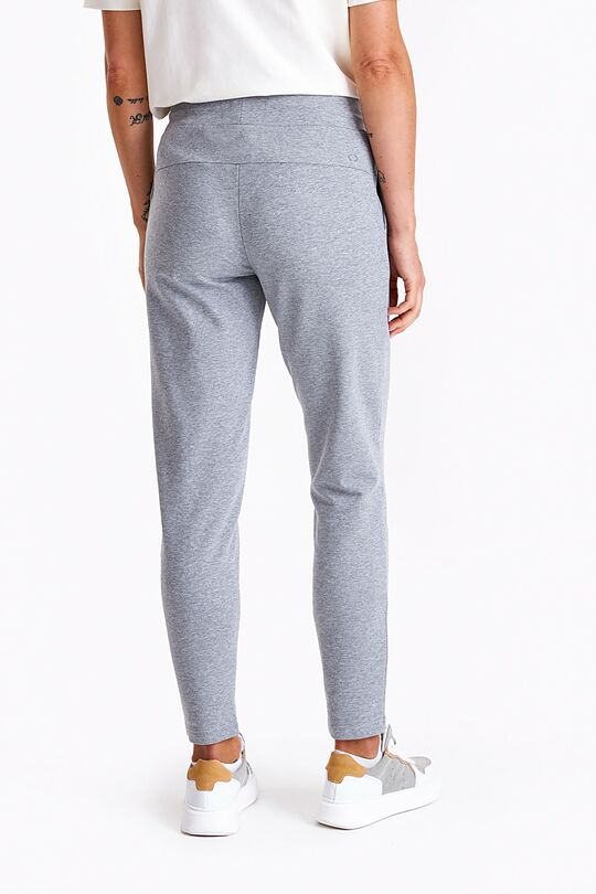 Organic cotton fitted sweatpants 3 | GREY | Audimas