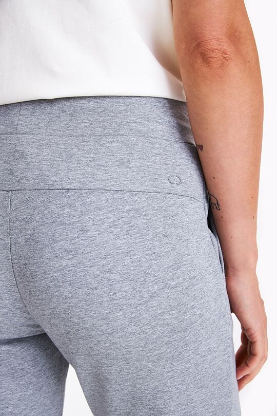 Organic cotton fitted sweatpants 5 | GREY | Audimas