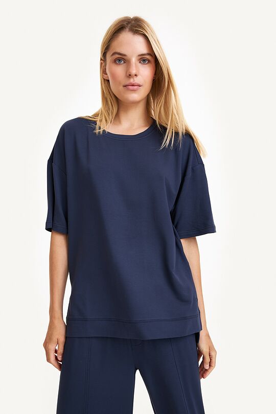 Loose fit modal T-shirt 1 | BLUE | Audimas