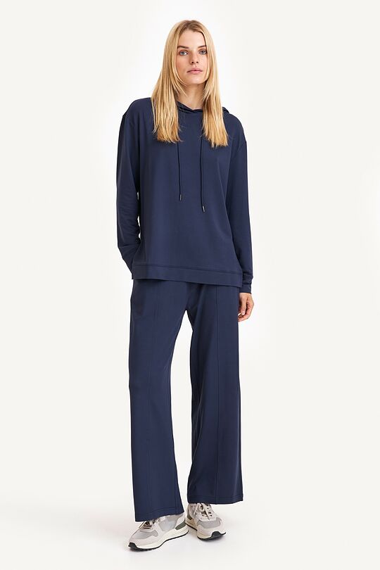 Wide leg modal sweatpants 4 | BLUE | Audimas