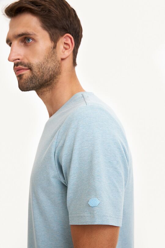 Textured short sleeve top 3 | BLUE | Audimas