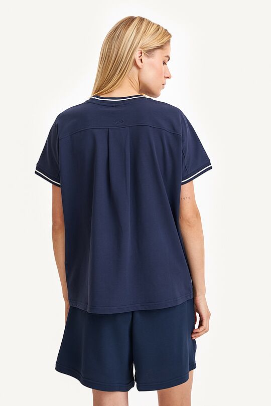 Mock neck short sleeve top 3 | BLUE | Audimas