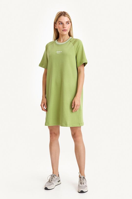 Organic cotton T-shirt dress 1 | GREEN | Audimas