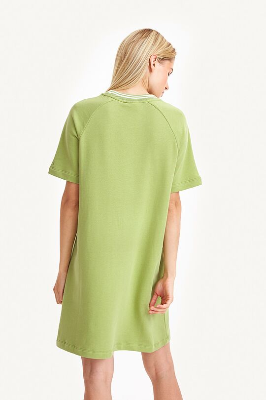 Organic cotton T-shirt dress 2 | GREEN | Audimas