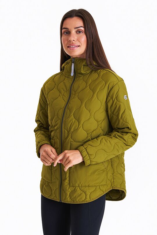 Short quilted transitional jacket 3 | GREEN | Audimas