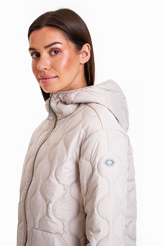 Short quilted transitional jacket 3 | Beige | Audimas