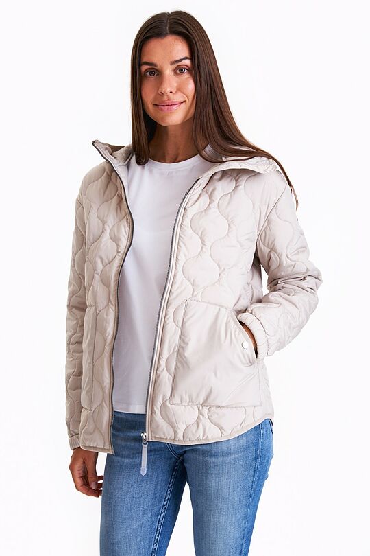 Short quilted transitional jacket 5 | Beige | Audimas