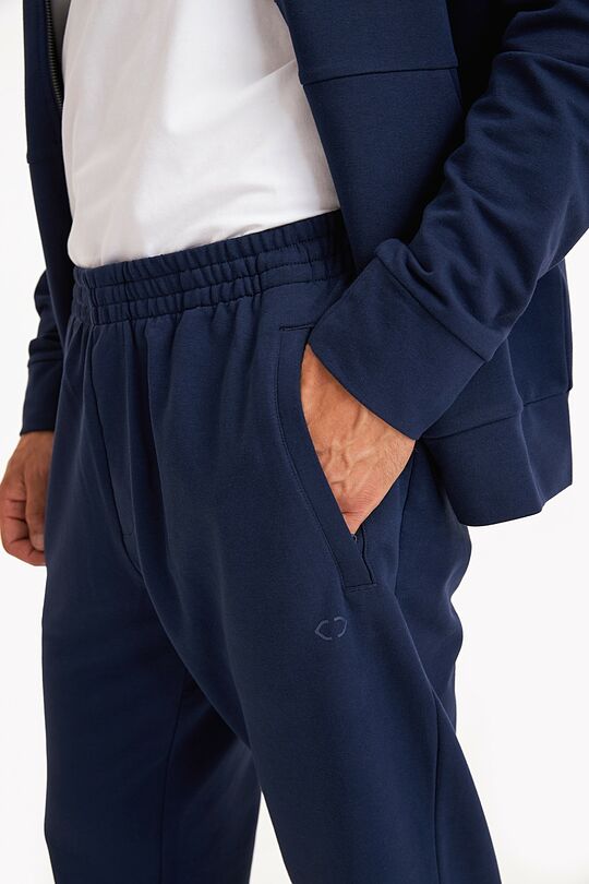 Textured fabric sweatpants 5 | BLUE | Audimas
