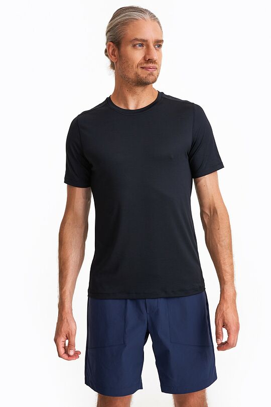 Marškinėliai trumpomis rankovėmis 1 | BLACK | Audimas