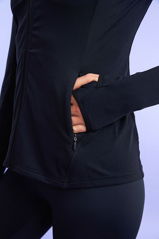 Workout full zip sweatshirt 4 | BLACK | Audimas