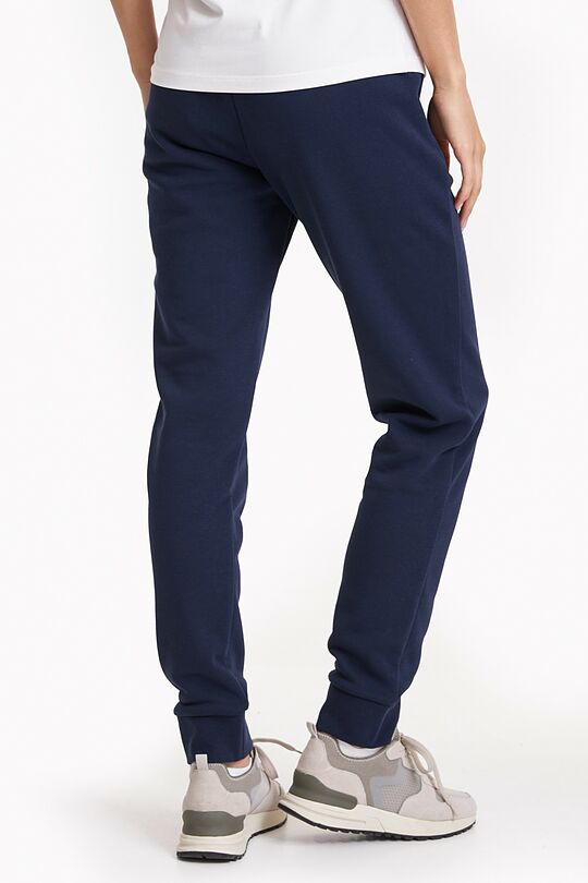 Organic cotton French terry sweatpants 3 | BLUE | Audimas