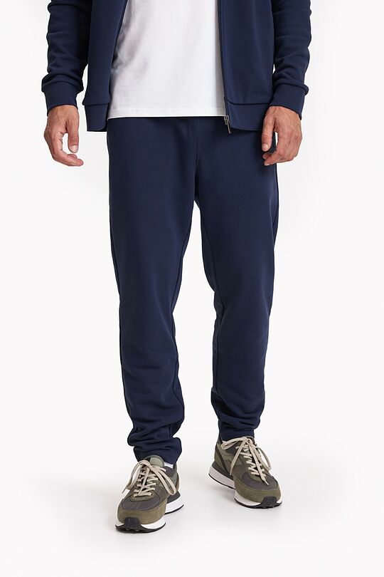 Organic cotton French terry sweatpants 2 | BLUE | Audimas