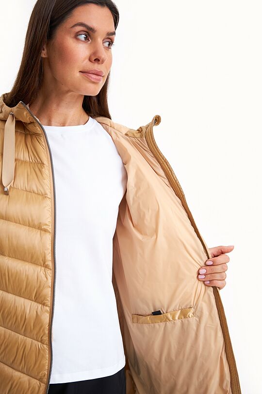 Coat with synthetic and down insulation 7 | BROWN | Audimas
