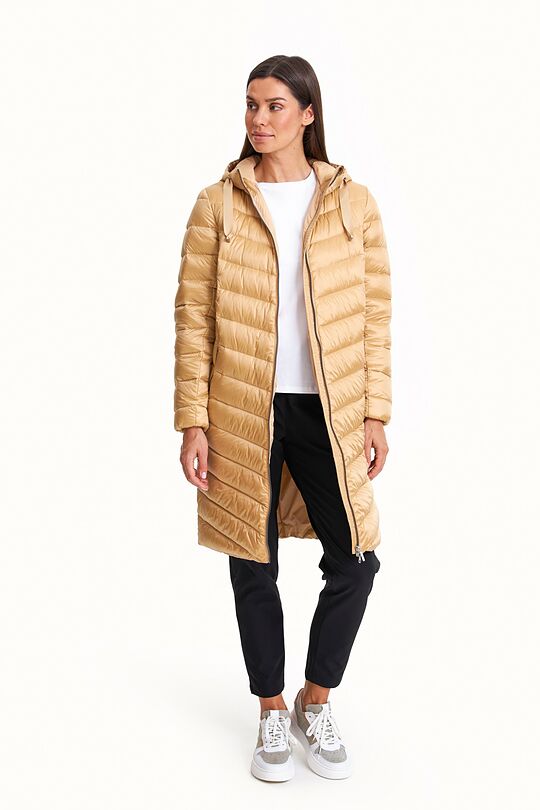 Coat with synthetic and down insulation 8 | BROWN | Audimas