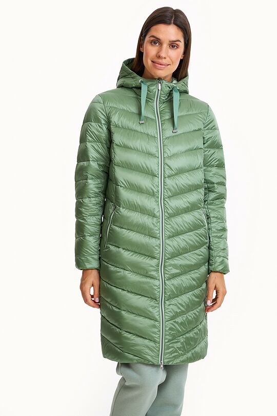 Coat with synthetic and down insulation 1 | GREEN | Audimas