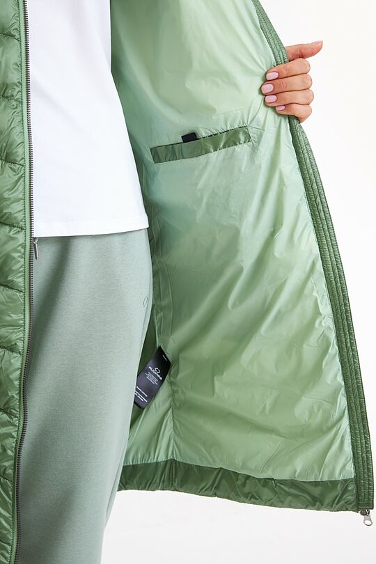Coat with synthetic and down insulation 6 | GREEN | Audimas