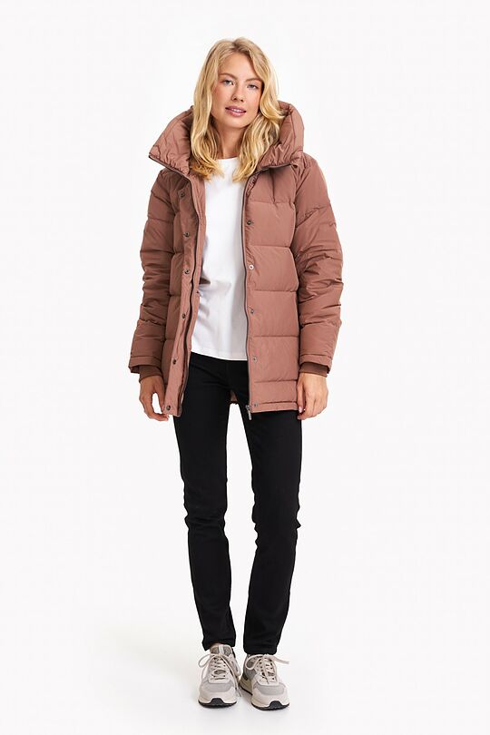 Down jacket 5 | BROWN/BORDEAUX | Audimas