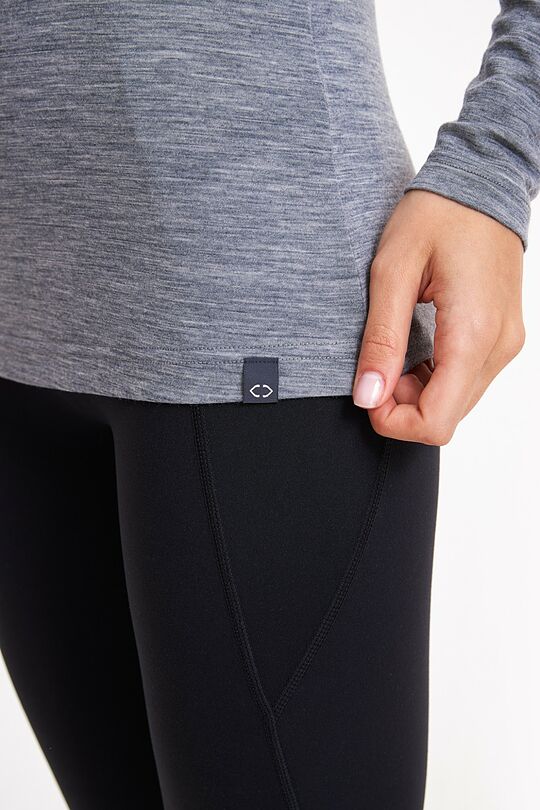 Merino wool long sleeve top 3 | GREY/MELANGE | Audimas