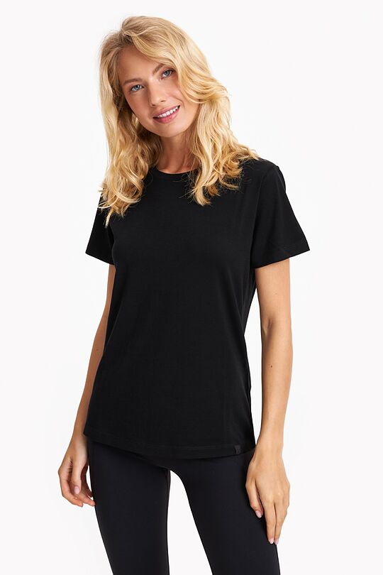 Merino wool short sleeve T-shirt 1 | BLACK | Audimas