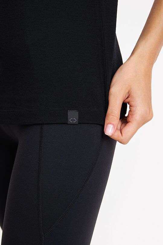 Merino wool short sleeve T-shirt 3 | BLACK | Audimas