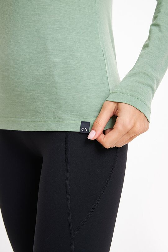 Merino wool long sleeve top 3 | GREEN | Audimas