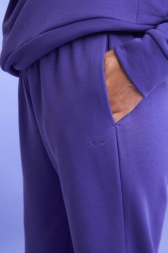 Organic cotton French terry sweatpants 4 | PURPLE | Audimas