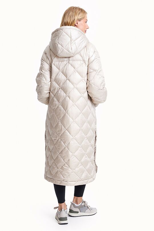 Quilted oversize coat 3 | Beige | Audimas