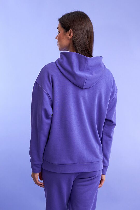 Organic cotton French terry hoodie 2 | PURPLE | Audimas