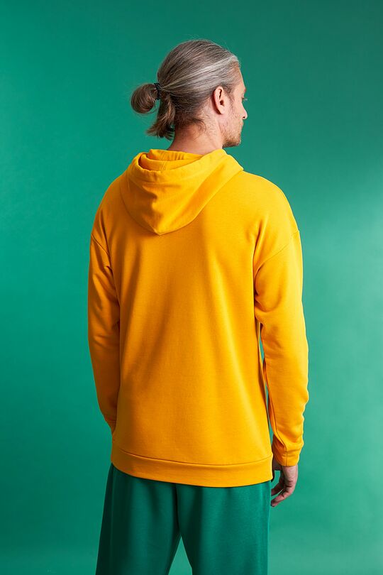 Organic cotton French terry hoodie 2 | YELLOW | Audimas