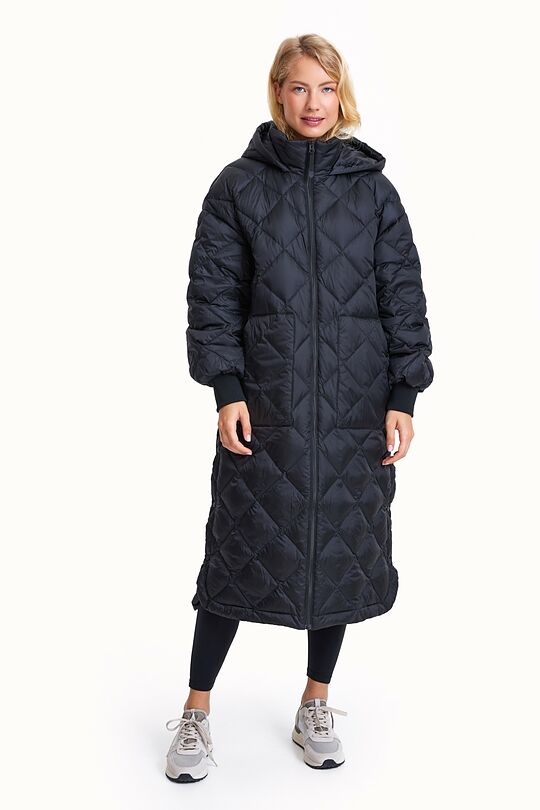 Quilted oversize coat 1 | BLACK | Audimas