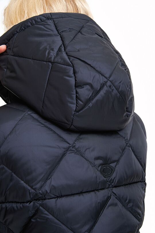 Quilted oversize coat 6 | BLACK | Audimas