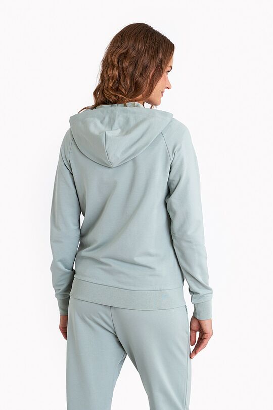 Soft modal full-zip hoodie 2 | GREEN | Audimas