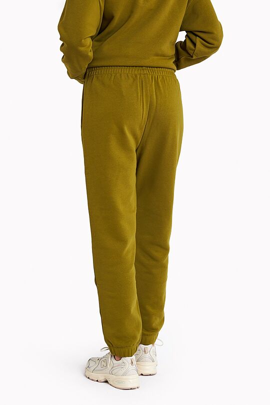 Organic cotton French terry sweatpants 3 | GREEN | Audimas