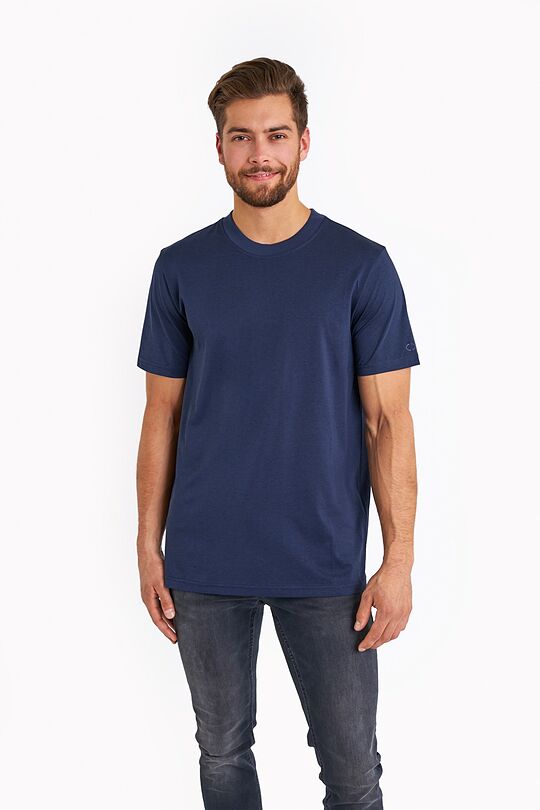 Lyocell short sleeve T-shirt 1 | dark blue | Audimas