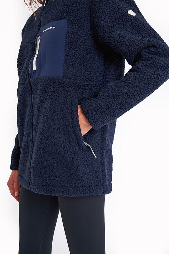 Oversized full-zip sherpa fleece jacket 5 | BLUE | Audimas