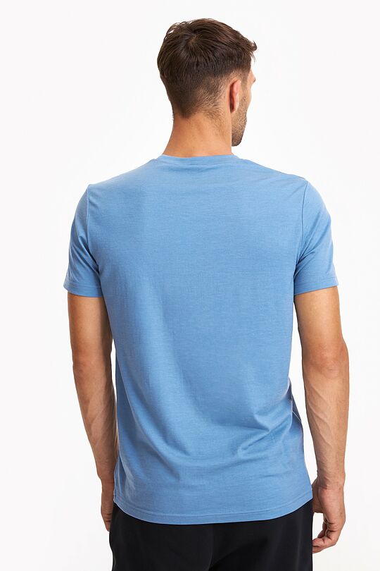 Fine merino wool short sleeve t-shirt 2 | BLUE | Audimas