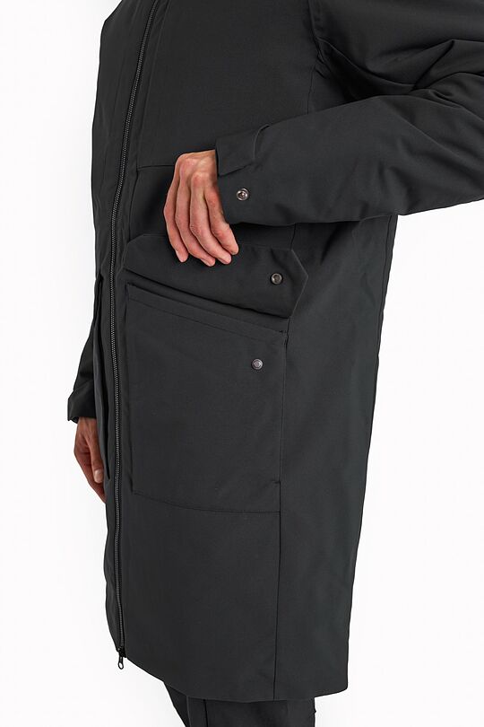Long water repellent parka with 5000 membrane 5 | BLACK | Audimas