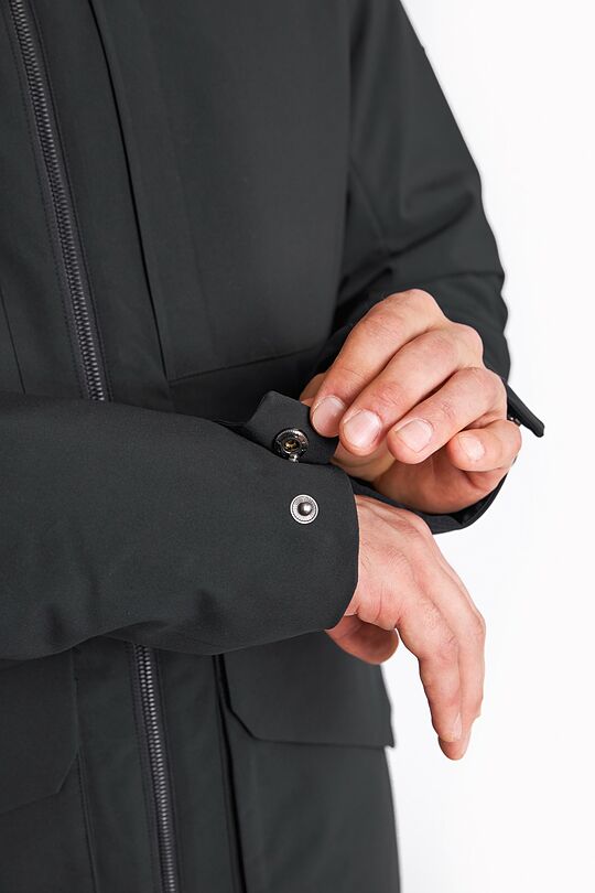 Long water repellent parka with 5000 membrane 6 | BLACK | Audimas